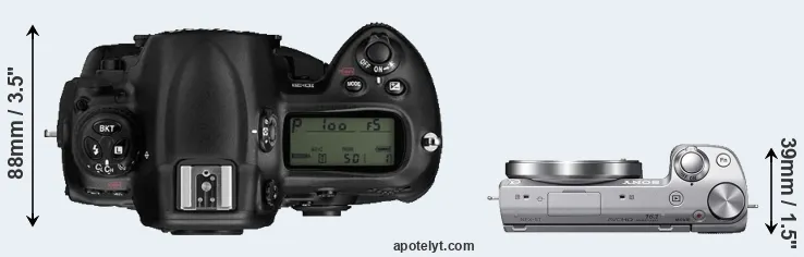Compare D3 versus NEX-5T top