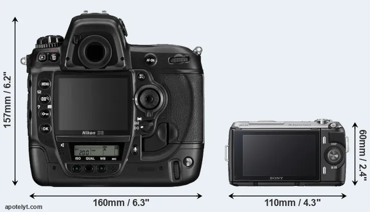 Comparison D3 or NEX-C3 rear