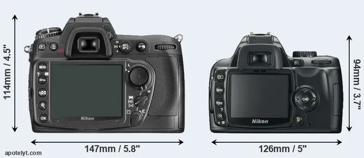 Comparison D300 or D60 rear