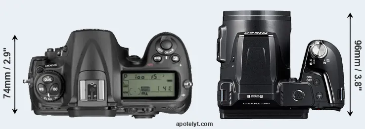 Compare D300 versus L840 top