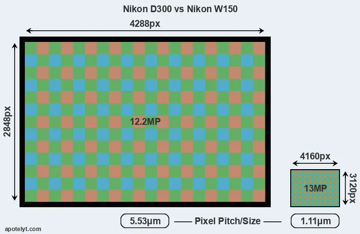 D300 versus W150 MP