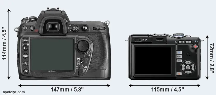 Comparison D300 or E-PL1 rear
