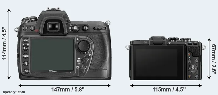 Comparison D300 or E-PL7 rear