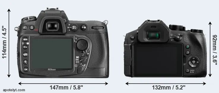 Comparison D300 or FZ330 rear