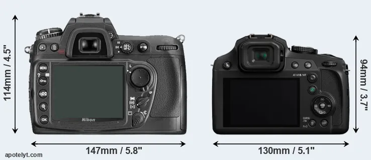 Comparison D300 or FZ80 rear