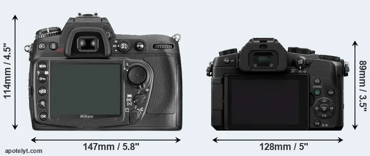 Comparison D300 or G85 rear