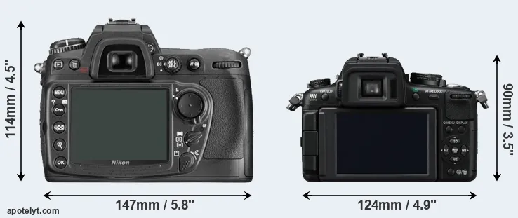 Comparison D300 or GH2 rear