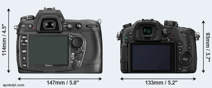 Comparison D300 or GH4 rear