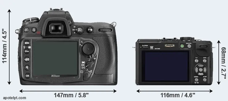 Comparison D300 or GX1 rear