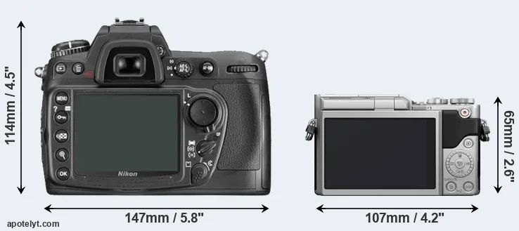 Comparison D300 or GX800 rear