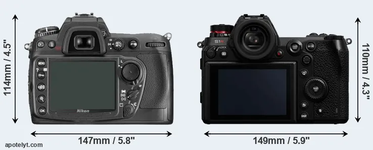 Comparison D300 or S1R rear