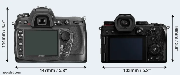 Comparison D300 or S5 rear