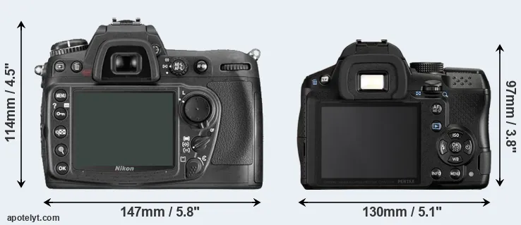 Comparison D300 or K-30 rear