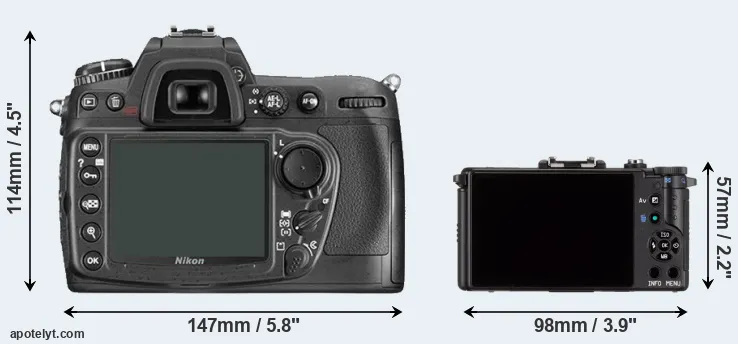 Comparison D300 or Pentax Q rear
