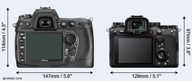 Comparison D300 or A1 rear
