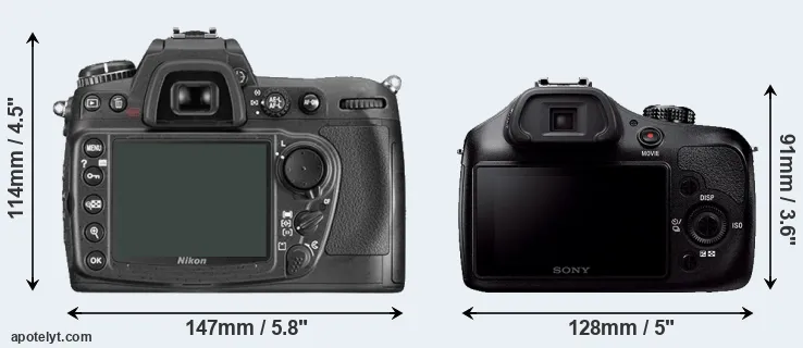 Comparison D300 or A3000 rear
