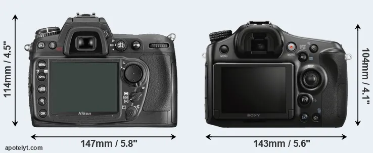 Comparison D300 or A68 rear