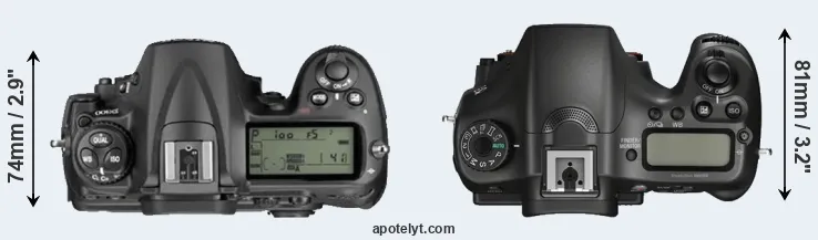 Compare D300 versus A68 top