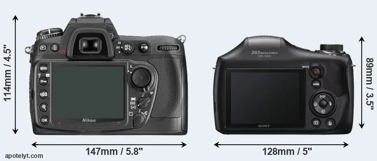 Comparison D300 or H300 rear