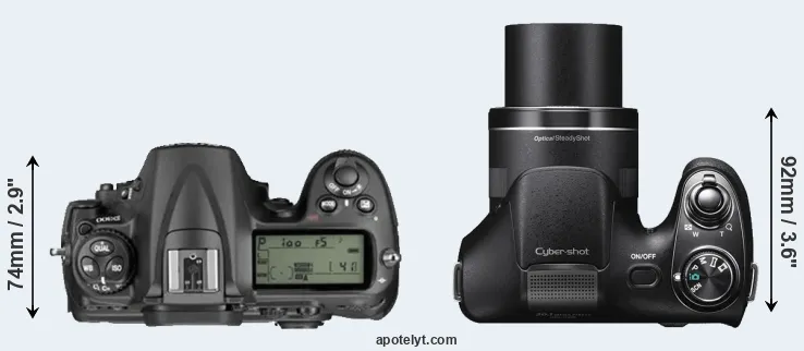 Compare D300 versus H300 top