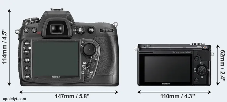 Comparison D300 or NEX-3N rear