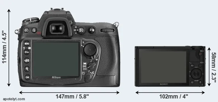 Comparison D300 or RX100 rear
