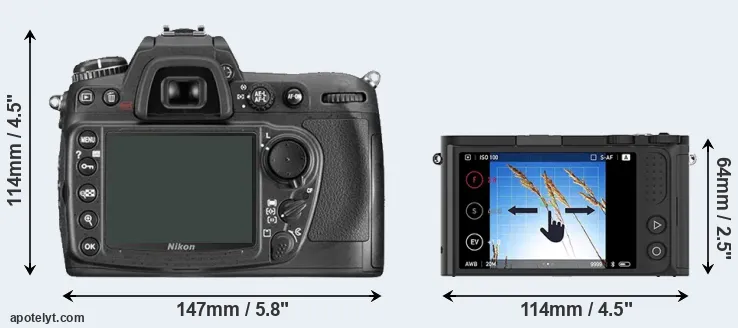 Comparison D300 or M1 rear