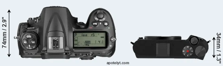 Compare D300 versus M1 top