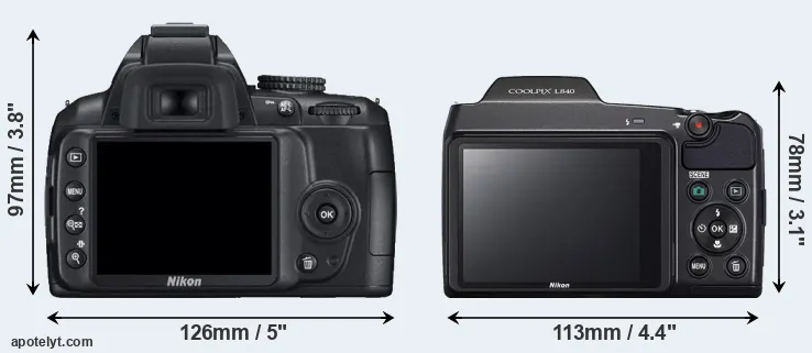 Comparison D3000 or L840 rear