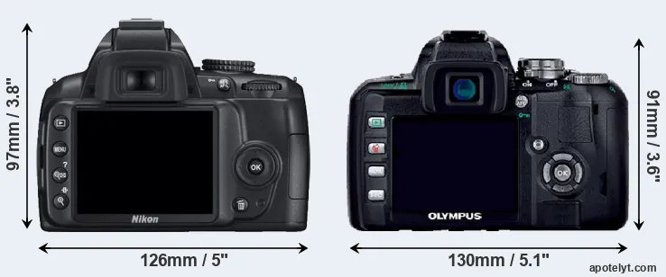 Comparison D3000 or E-400 rear