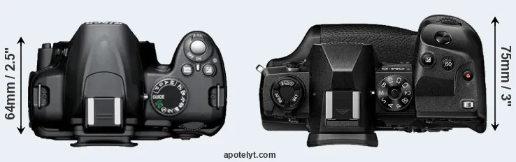 Compare D3000 versus E-M1X top