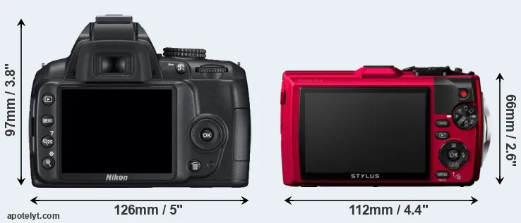 Comparison D3000 or TG-4 rear