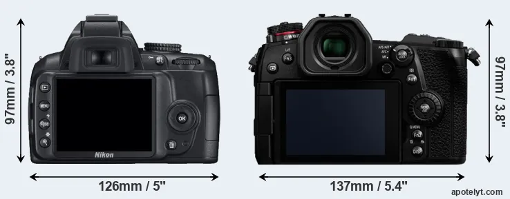 Comparison D3000 or G9 rear