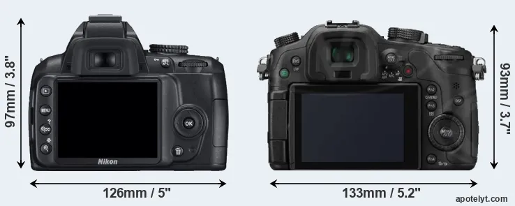 Comparison D3000 or GH3 rear
