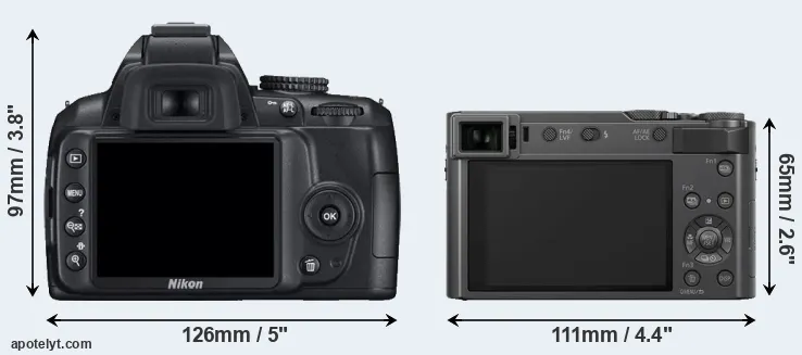 Comparison D3000 or ZS200 rear