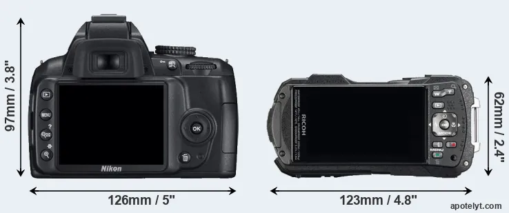 Comparison D3000 or WG-60 rear