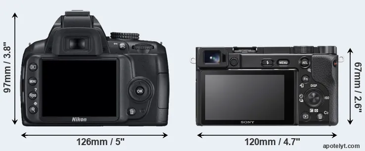 Comparison D3000 or A6100 rear