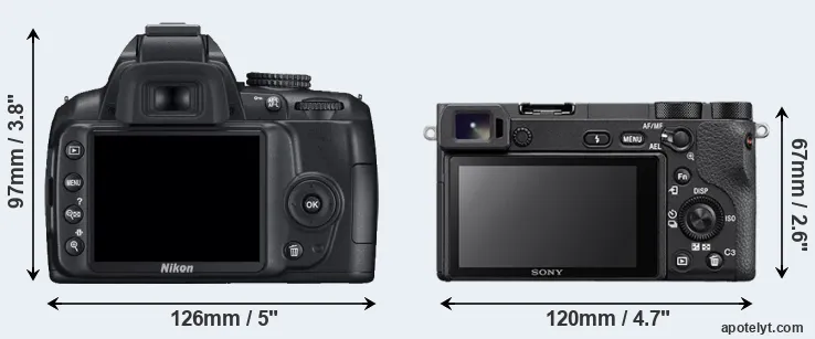 Comparison D3000 or A6500 rear