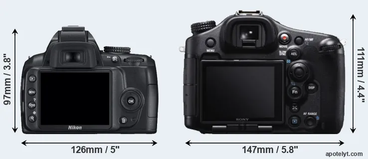Comparison D3000 or A99 rear