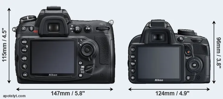 Comparison D300S or D3100 rear