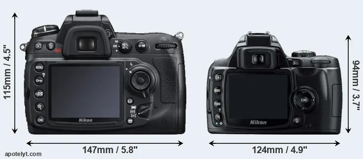 Comparison D300S or D40 rear