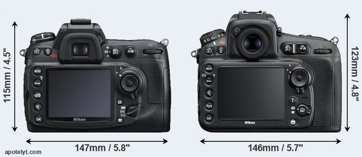Comparison D300S or D810 rear