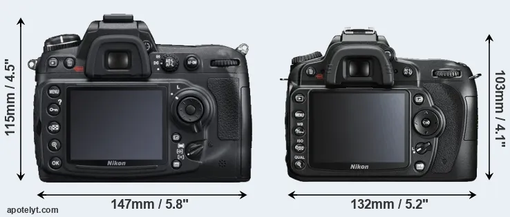 Comparison D300S or D90 rear