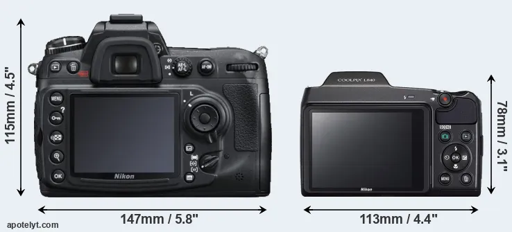 Comparison D300S or L840 rear