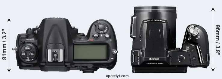 Compare D300S versus L840 top