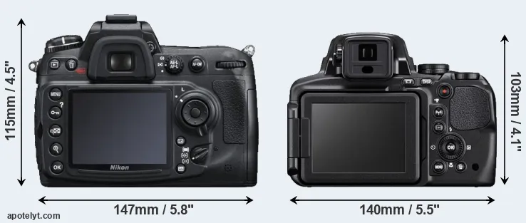 Comparison D300S or P900 rear