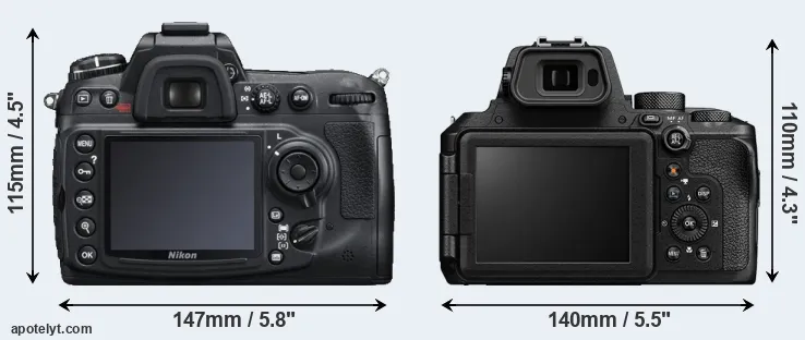 Comparison D300S or P950 rear