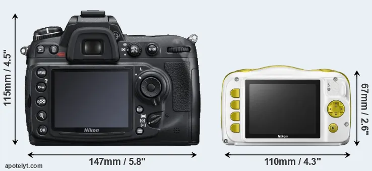 Comparison D300S or W150 rear
