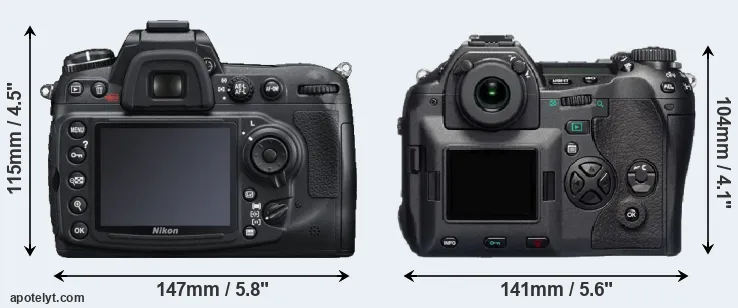 Comparison D300S or E-1 rear