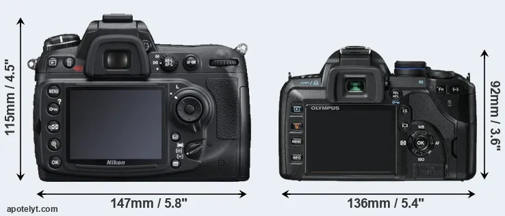 Comparison D300S or E-520 rear